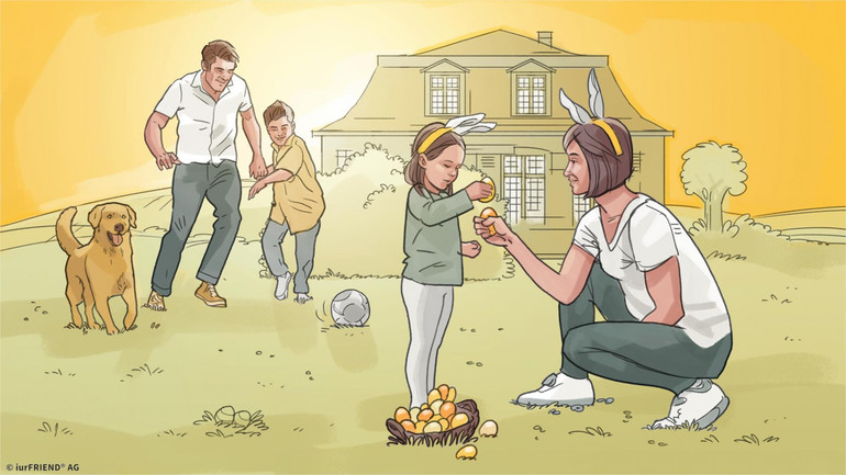 Familie an Ostern trotz Trennung und Corona Familie an Ostern trotz Trennung und Corona