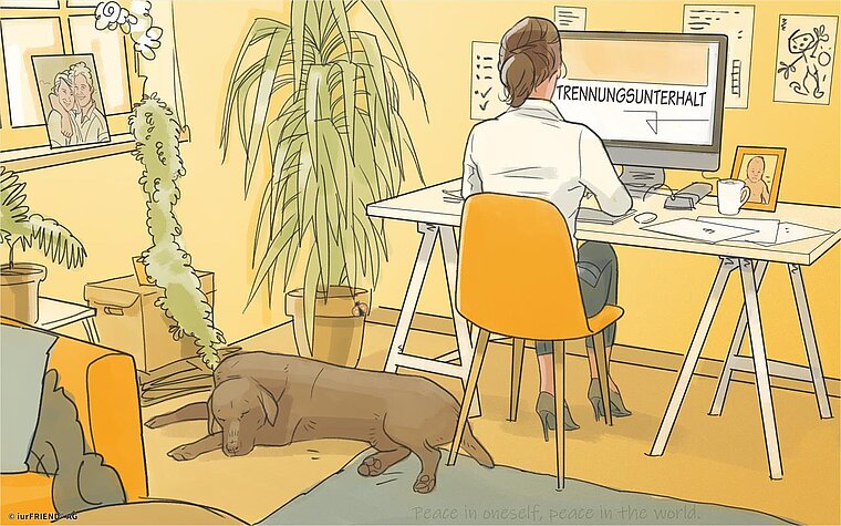 Frau Hund Pc Trennungsunterhalt iurFRIEND® AG