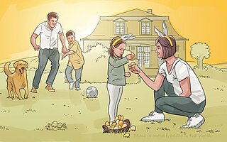 Familie an Ostern 2021 - trotz Trennung und Corona Familie an Ostern 2021 - trotz Trennung und Corona