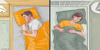 Ruecken An Ruecken Im Bett iurFRIEND® AG