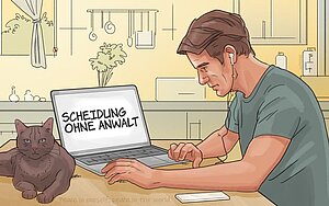 Scheidung ohne Anwalt